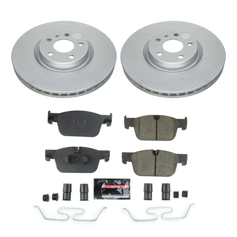 Power Stop 19-21 Volvo S60 Front Z23 Coated Brake Kit Brake Kits - Performance D&S PowerStop