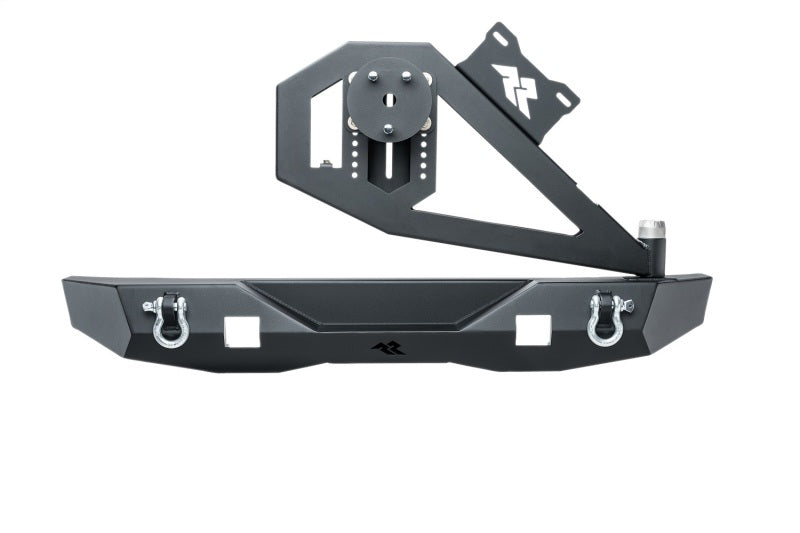 Rugged Ridge 07-18 Jeep Wrangler (JK/JKU) XOR Rear Bumper w/Swing Out Tire Carrier - Tex. Blk Bumpers - Steel Rugged Ridge