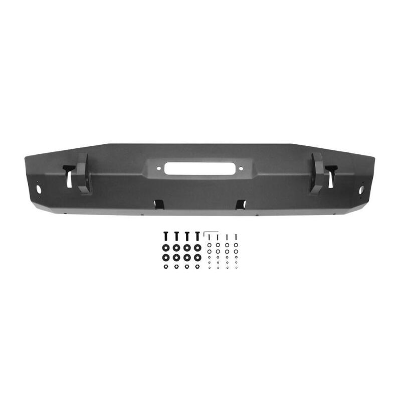 Westin 18-22 Jeep Wrangler JL / 20-22 Gladiator WJ2 Stubby Front Bumper - Tex. Blk Bumpers - Steel Westin