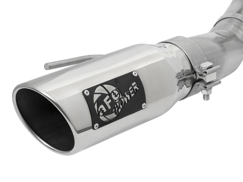 aFe MACHForce-XP 3in to 3-1/2in 304 SS Cat-Back Exhaust w/Polished Tips 17-18 Ford F-150 Raptor 3.5L Catback aFe