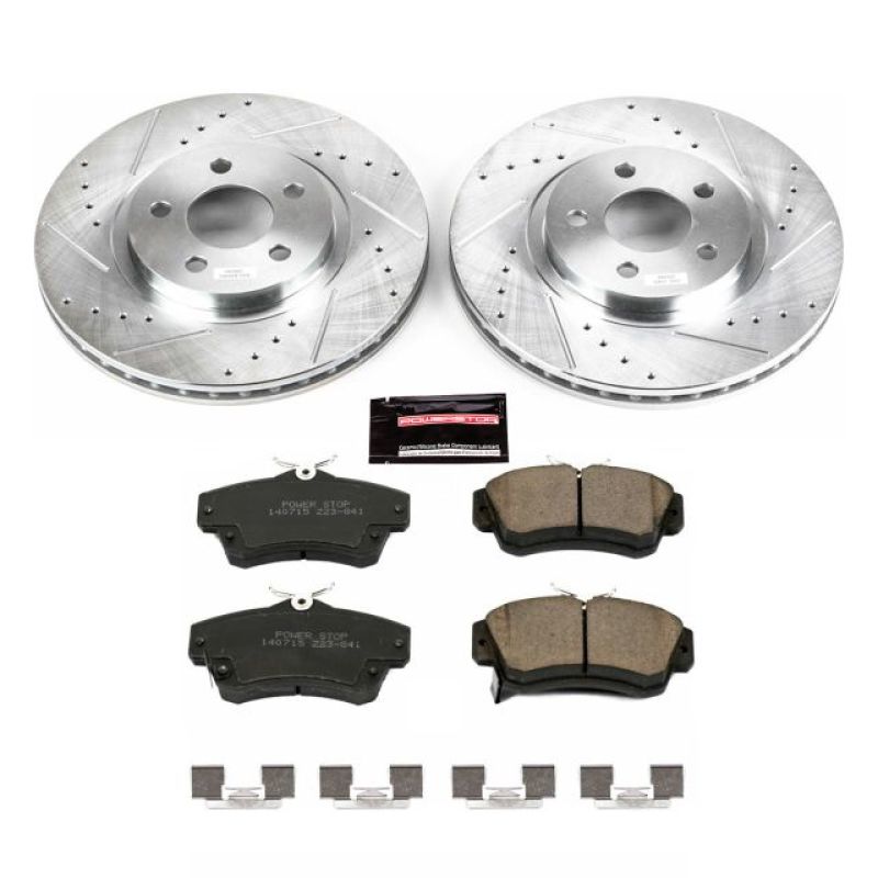Power Stop 01-10 Chrysler PT Cruiser Front Z23 Evolution Sport Brake Kit Brake Kits - Performance D&S PowerStop