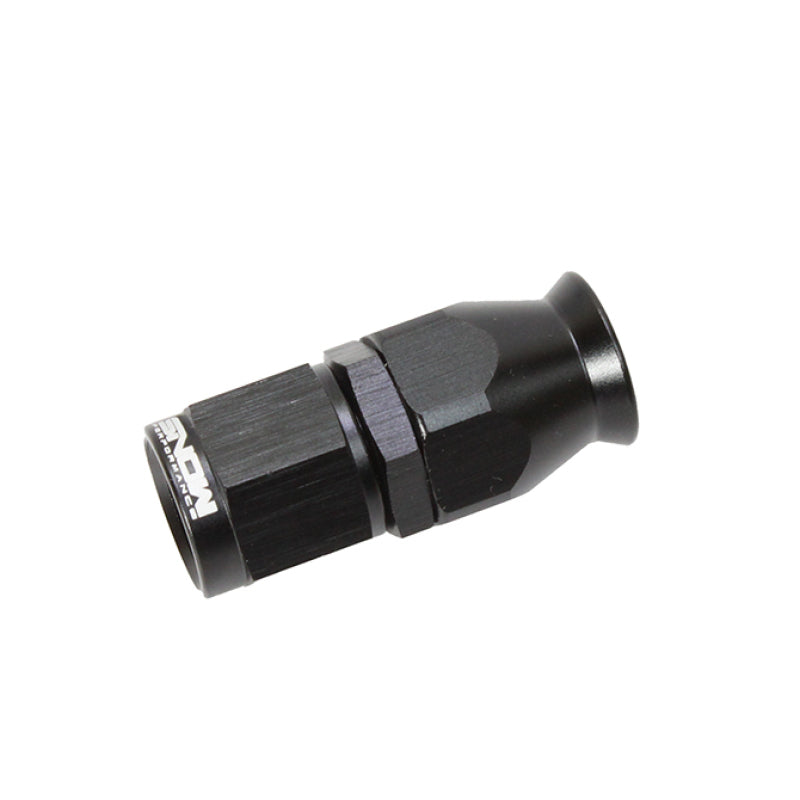 Snow -6AN Straight PTFE Hose End (Black) Fittings Snow Performance
