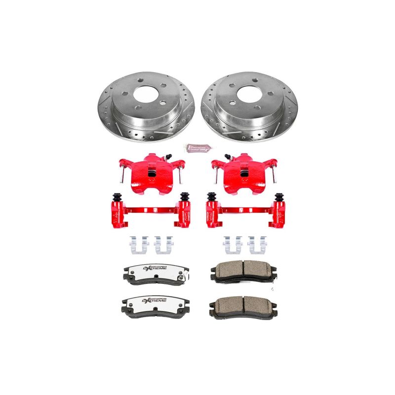Power Stop 04-05 Buick Century Rear Z26 Street Warrior Brake Kit w/Calipers Brake Kits - Performance D&S PowerStop