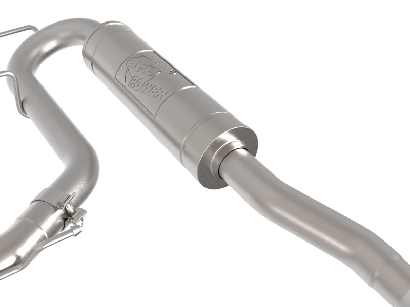 aFe Rebel Series 2-1/2in 304 Stainless Steel Cat-Back w/ Black Tip Ford Maverick 22-26 L4-2.5L FWD Catback aFe