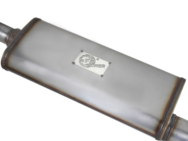 aFe MACHForce XP Exhaust Cat-Back 3in SS-409 Hi-Tuck inRBin 12-14 Jeep Wrangler Unlimited V6 4Dr Catback aFe
