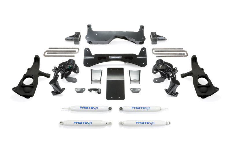 Fabtech 11-19 GM 2500HD 2WD/4WD 6in Rts Sys w/Perf Shks Lift Kits Fabtech