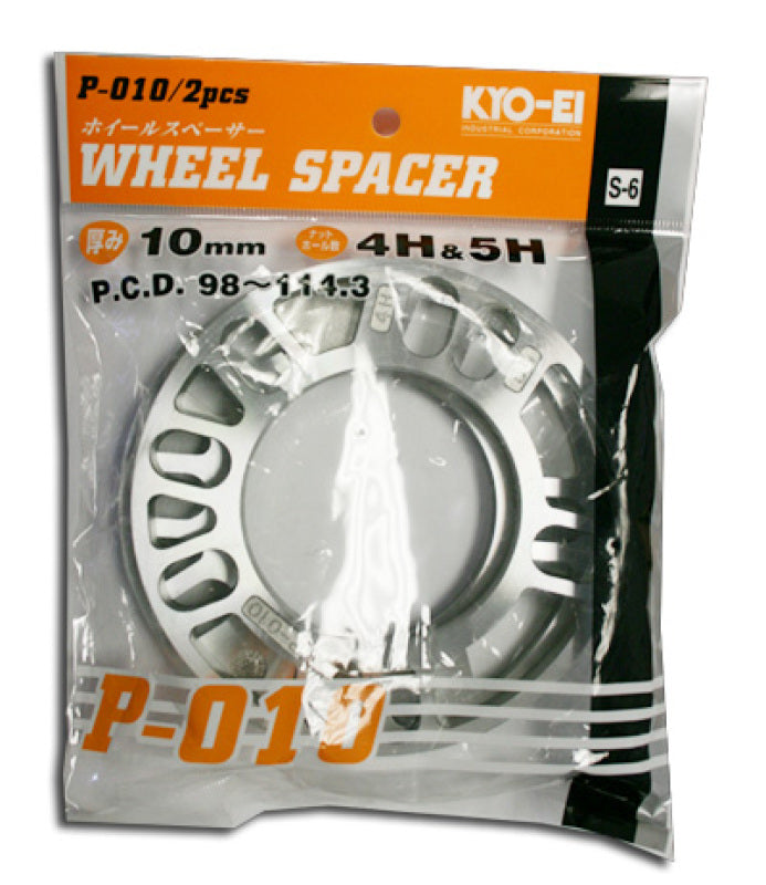 Project Kics 10MM Universal Spacers (2 Pk) Wheel Spacers & Adapters Project Kics