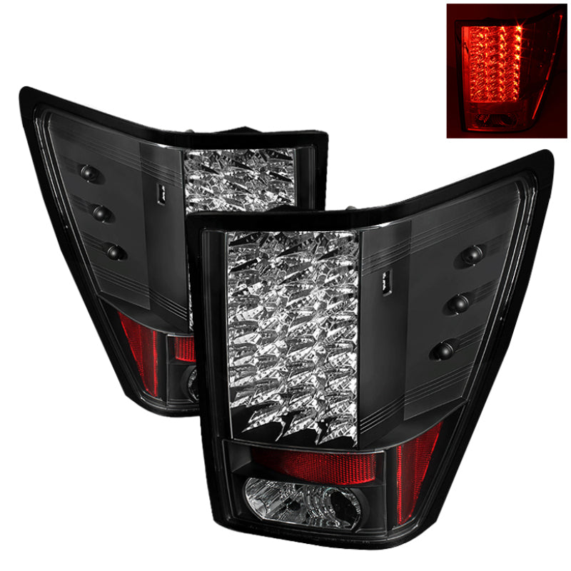 Spyder Jeep Grand Cherokee 07-10 LED Tail Lights Black ALT-YD-JGC07-LED-BK Tail Lights SPYDER
