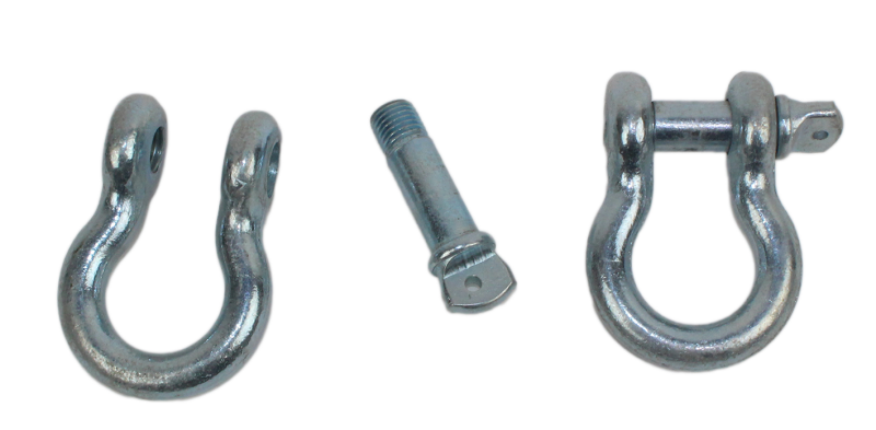 Fishbone Offroad D Ring 3/4In Zinc 2 Piece Set Bumper Accessories Fishbone Offroad