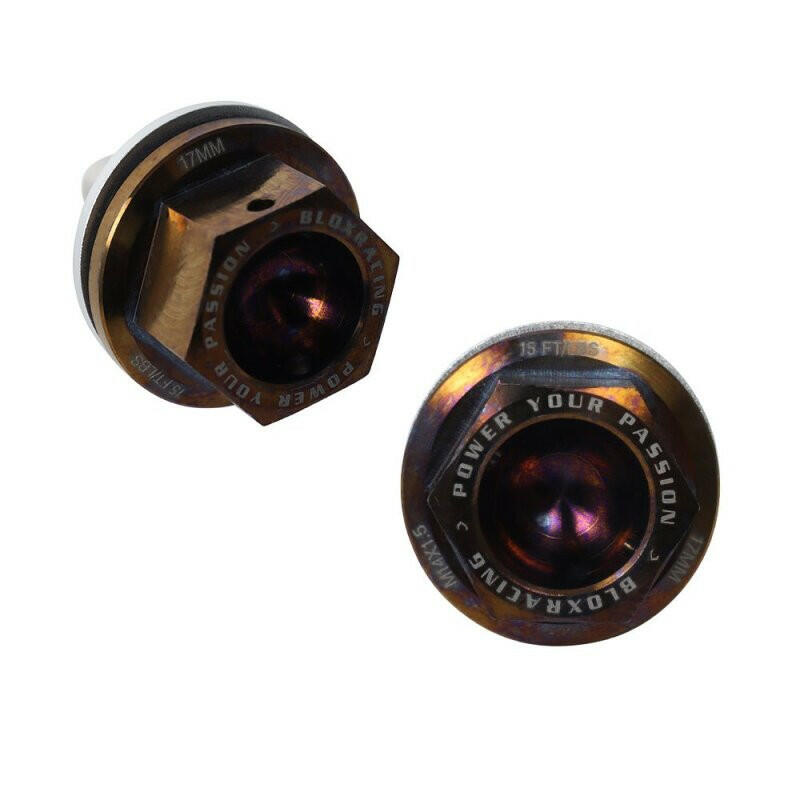 BLOX Racing Titanium Magnetic Oil & Transmission Drain Plug Set - Honda M14X1.5 Drain Plugs BLOX Racing