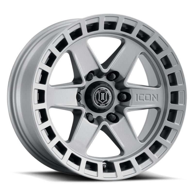 ICON Raider 17x8.5 6x5.5 0mm Offset 4.75in BS Titanium Wheel Wheels - Cast ICON