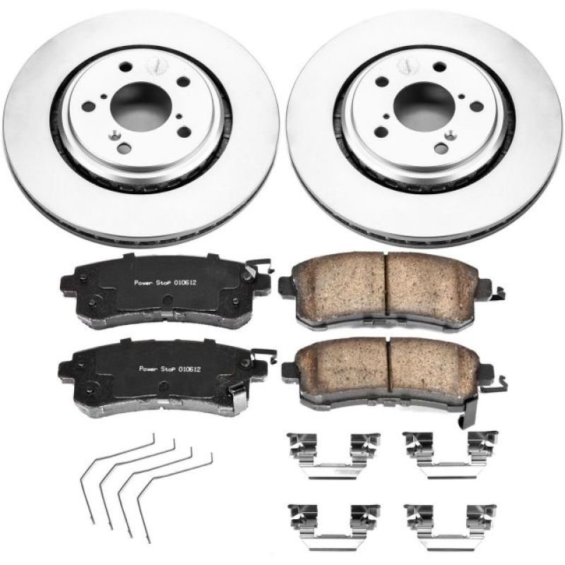 Power Stop 15-17 Honda Odyssey Front Z17 Evolution Geomet Coated Brake Kit Brake Kits - Performance Blank PowerStop