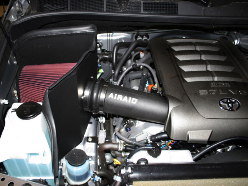 Airaid 07-14 Toyota Tundra/Sequoia 4.6L/5.7L V8 CAD Intake System w/ Tube (Dry / Red Media) Cold Air Intakes Airaid