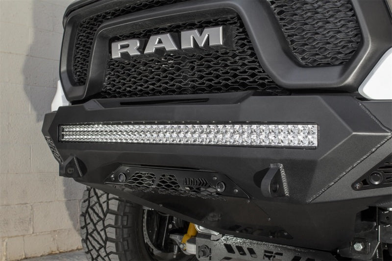 Addictive Desert Designs 2019 Ram Rebel 1500 Stealth Fighter Fr Bumper w/Parking Sensor Cutouts Bumpers - Steel Addictive Desert Designs