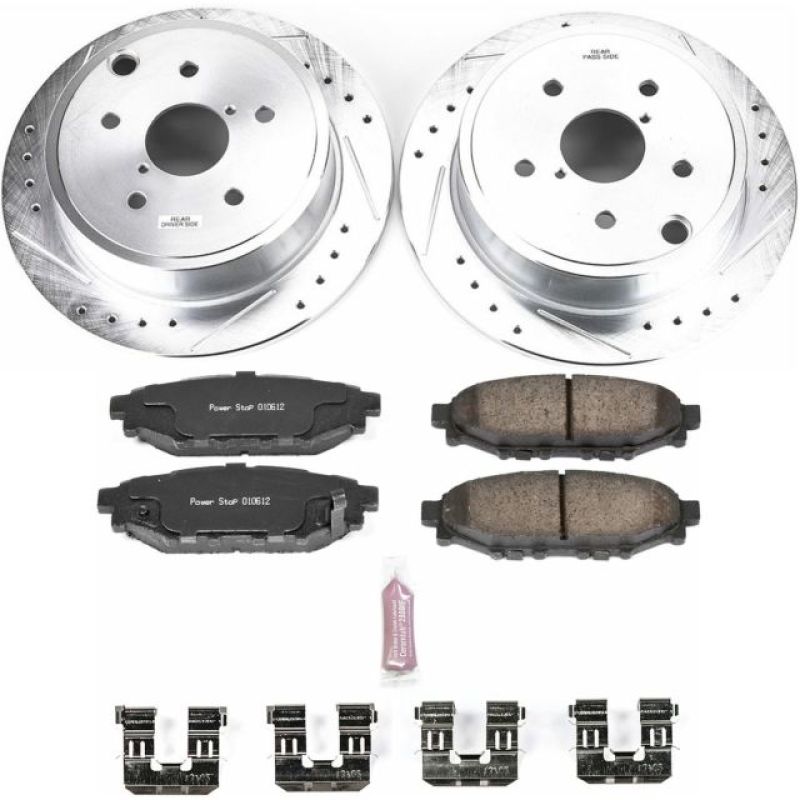 Power Stop 15-19 Subaru WRX Rear Z23 Evolution Sport Brake Kit Brake Kits - Performance D&S PowerStop