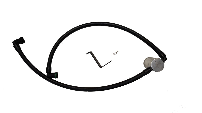 J&L 24-25 Ford Ranger Raptor 3.0L PCV Side Oil Separator - Clear Anodized Oil Separators J&L