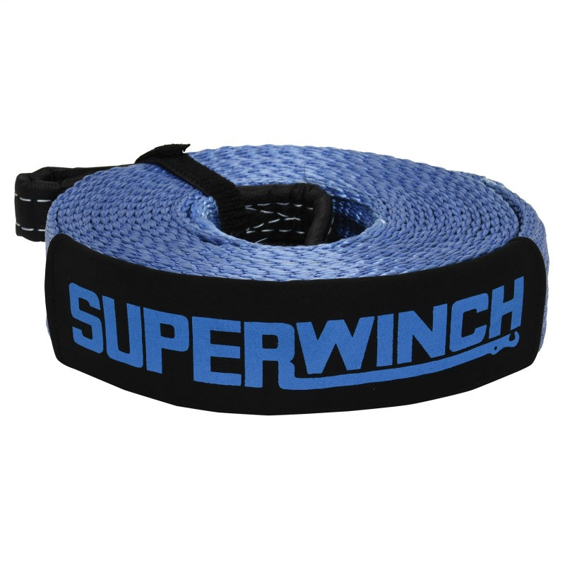 Superwinch Recovery Strap 20000 lbs 2in x 30 ft w/ Reinforced Closed-Loop Ends Tow Straps Superwinch