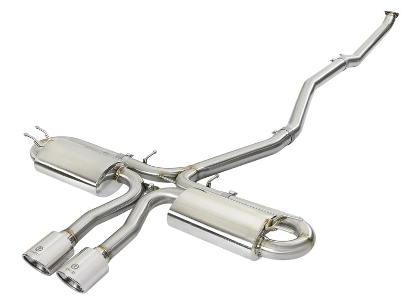 aFe Takeda 3in 304 SS Cat-Back Exhaust System w/Polished Tips 2017+ Honda Civic Si (4dr) I4 1.5L (t) Catback aFe