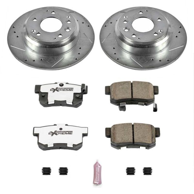 Power Stop 96-98 Acura RL Rear Z26 Street Warrior Brake Kit Brake Kits - Performance D&S PowerStop