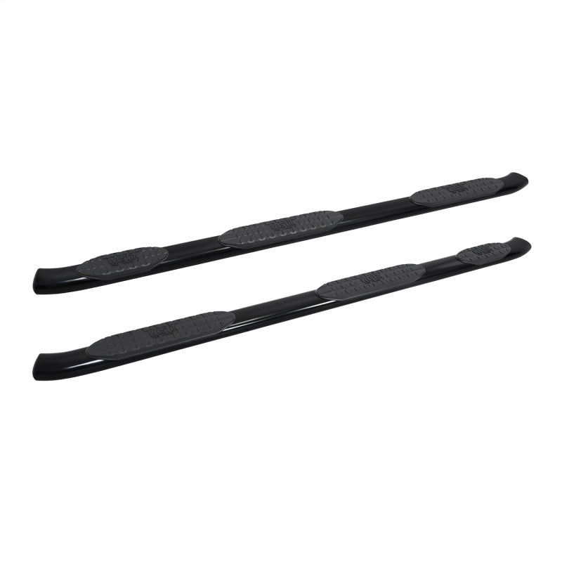 Westin 2019 Chevrolet Silverado/Sierra 1500 CC (5.5ft) PRO TRAXX 5 WTW Oval Nerf Step Bars - Black Nerf Bars Westin