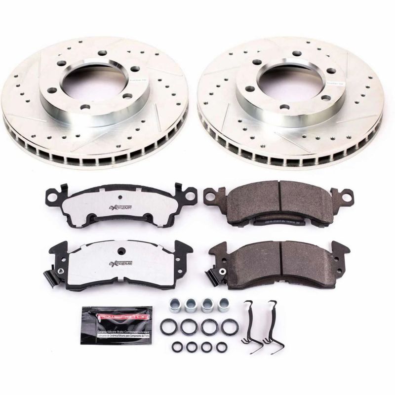 Power Stop 71-74 Chevrolet Blazer Front Z26 Street Warrior Brake Kit Brake Kits - Performance D&S PowerStop
