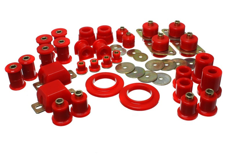 Energy Suspension 05-13 Toyota Tacoma 4WD/Prerunner 2WD Red Hyper-Flex Master Bushing Set Bushing Kits Energy Suspension