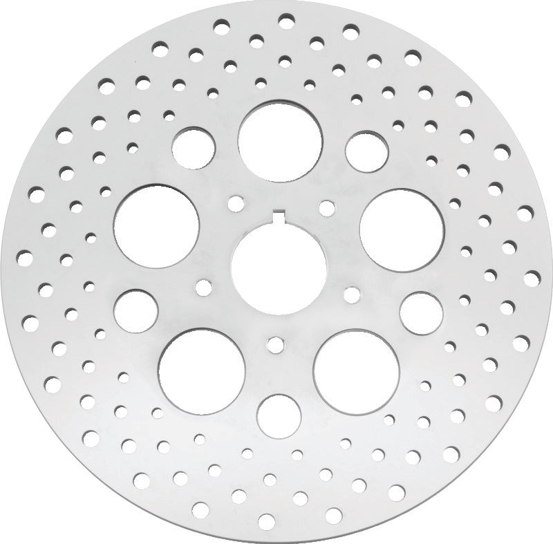 Bikers Choice 84-99 Big Twin & XL 11.5 Inch Front Drilled Stainless Rotor Replaces H-D 44136-84 Brake Rotors - Drilled Bikers Choice