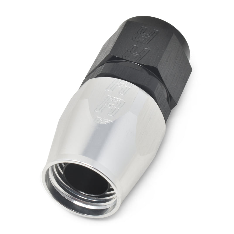 Russell Performance -10 AN Black/Silver Straight Full Flow Hose End Fittings Russell
