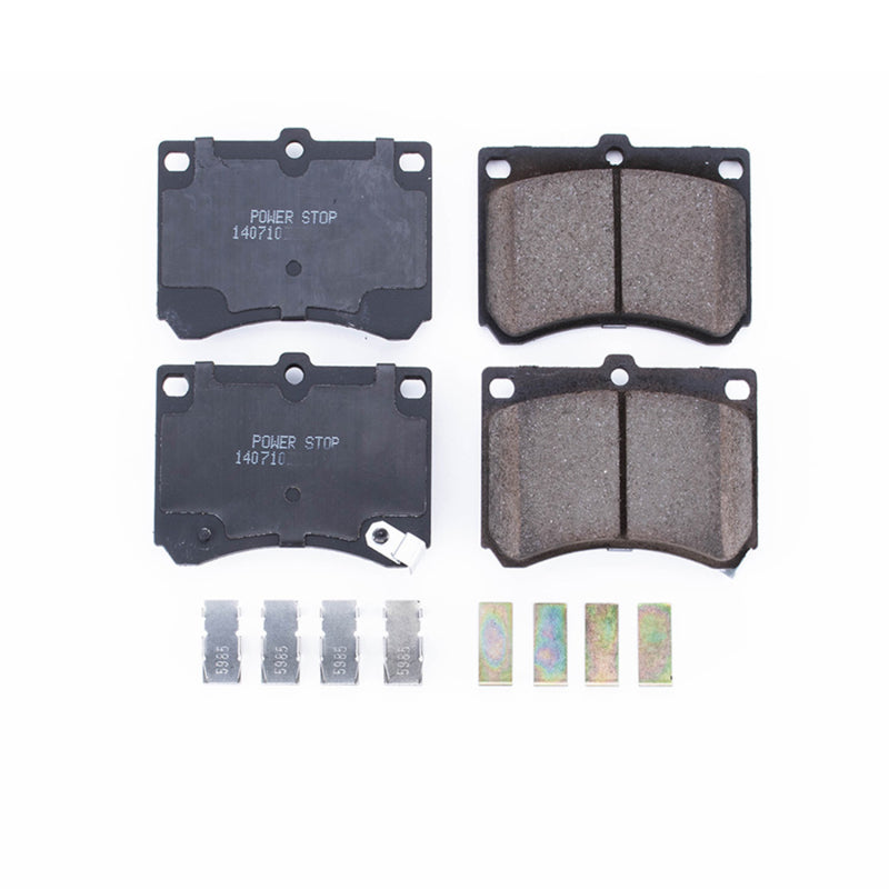 Power Stop 91-03 Ford Escort Front Z17 Evolution Ceramic Brake Pads w/Hardware Brake Pads - OE PowerStop