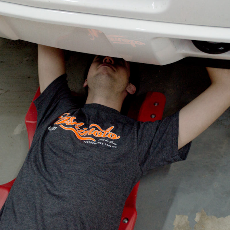 Mishimoto Mens Athletic Script Gray T-Shirt - Small Cargo Boxes & Bags Mishimoto