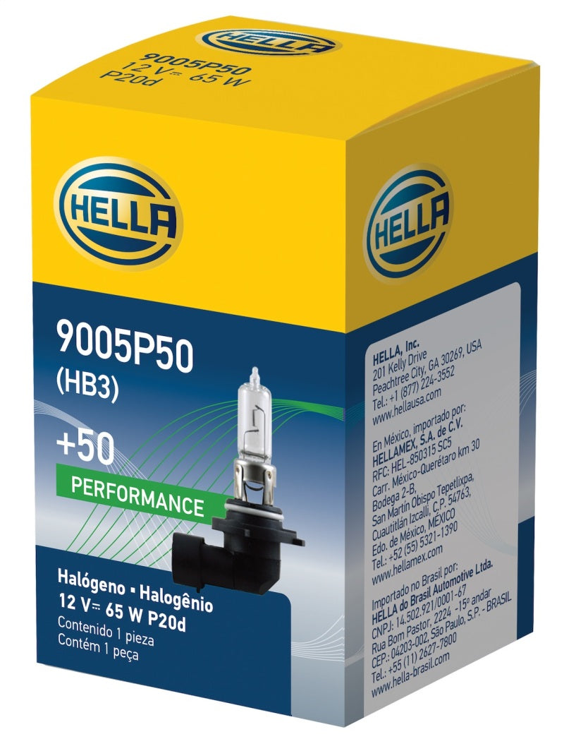 Hella Bulb 9005 12V 65W P20D T4 +50 Bulbs Hella
