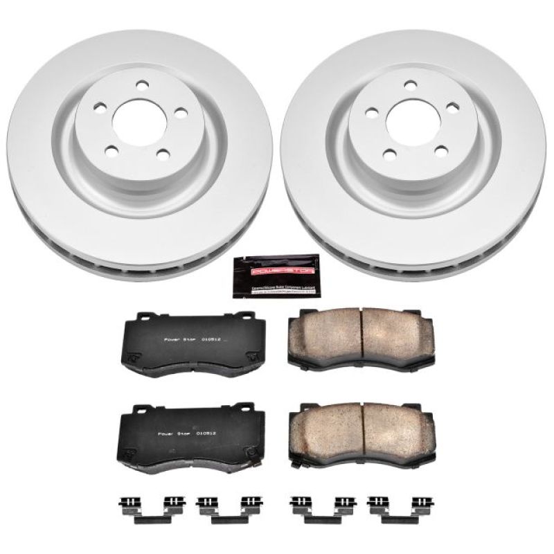 Power Stop 05-10 Chrysler 300 Front Z17 Evolution Geomet Coated Brake Kit Brake Kits - Performance Blank PowerStop