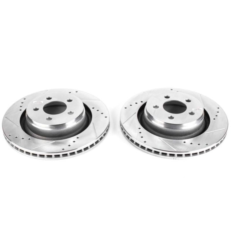 Power Stop 09-11 Dodge Nitro Front Evolution Drilled & Slotted Rotors - Pair Brake Rotors - Slot & Drilled PowerStop