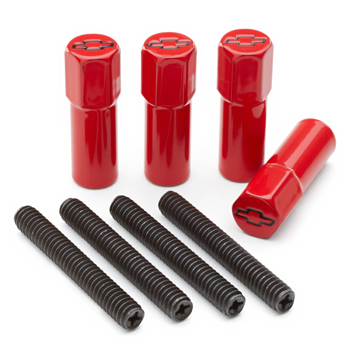 Mini Valve Cover Nuts Red Bowtie Emblem Engine Valve Cover Nut Proform