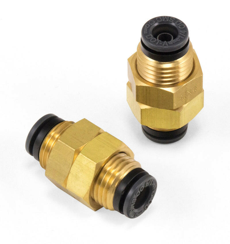 Air Lift Universal Bulkhead Union 1/4in PTC x 1/4in PTC-DOT Fittings Air Lift