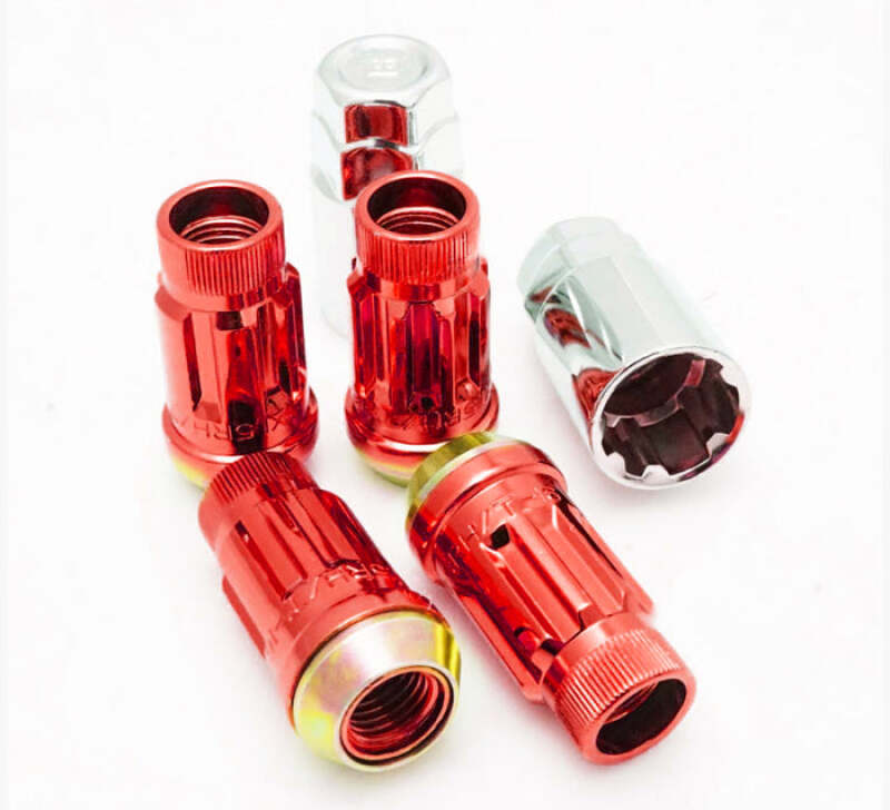 Wheel Mate Mutkei SR45R Lock Set 12x1.25 Red (4pcs) Lug Nuts Wheel Mate