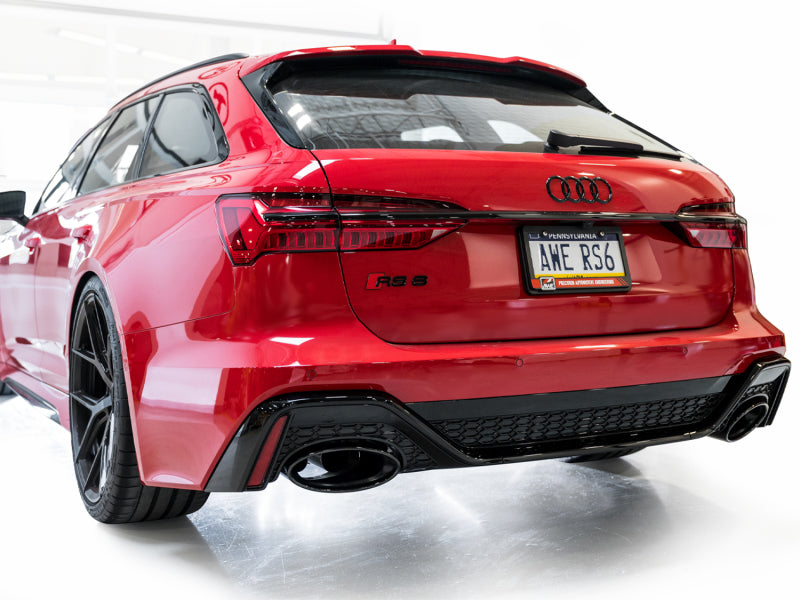 AWE Tuning 21-23 Audi C8 RS6/RS7 SwitchPath Cat-back Exhaust - Diamond Black Tips Catback AWE Tuning