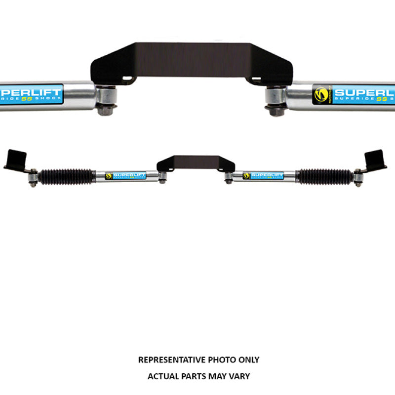 Superlift 05-19 Ford F-250 SD 4WD Dual Steering Stabilizer Kit - SL SS Bilstein (Gas) 3in Lift Req. Steering Stabilizer Superlift
