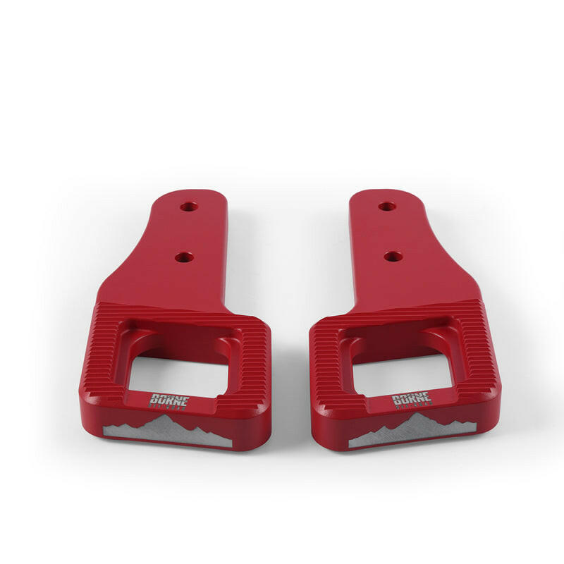 Borne Off-Road 2017+ Ford Raptor / 2009+ Ford F150 Borne Off-Road Billet Tow Hooks - Red Tow Hooks Borne Off-Road