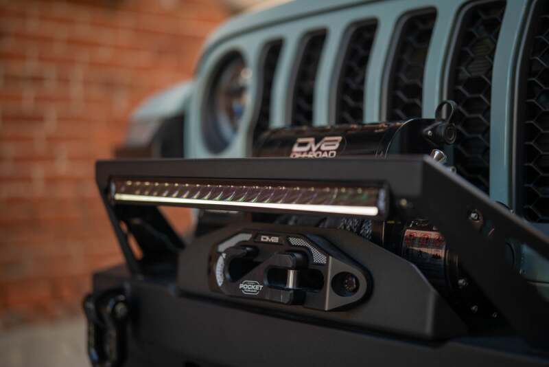 DV8 Offroad 20in Halo Elite Single Row Light Bar with Accent Light - White/Amber Light Bars & Cubes DV8 Offroad