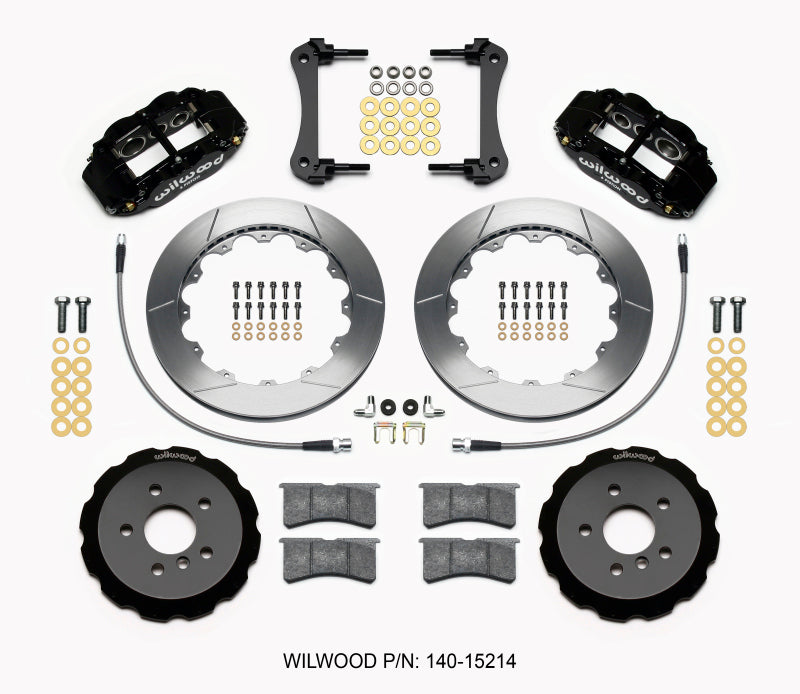 Wilwood Narrow Superlite 6R Front Hat Kit 12.88in 2014-2015 Mini Cooper w/Lines Big Brake Kits Wilwood