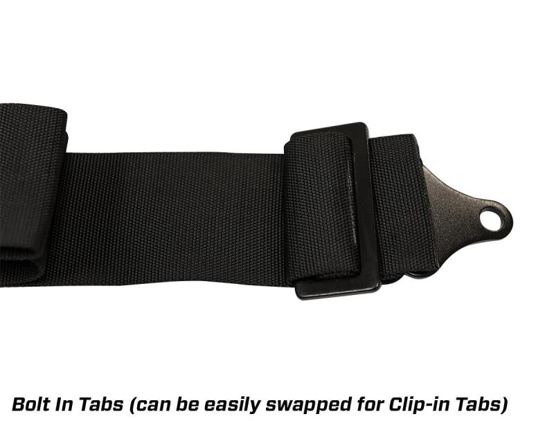 PRP 5.2 Cam-Lock Harness w/ Ratchet Lap Belt - Black Seat Belts & Harnesses PRP Seats