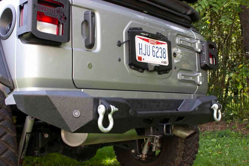 Fishbone Offroad 2018+ Jeep Wrangler JL Mako Rear Bumper Bumpers - Steel Fishbone Offroad