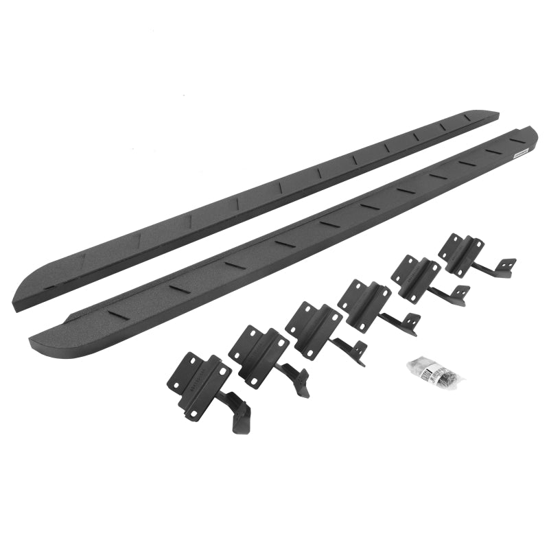 Go Rhino 15-22 Ford F-150 SC RB10 Slim Running Boards Kit (w/Brackets) - Bedliner Coating Running Boards Go Rhino