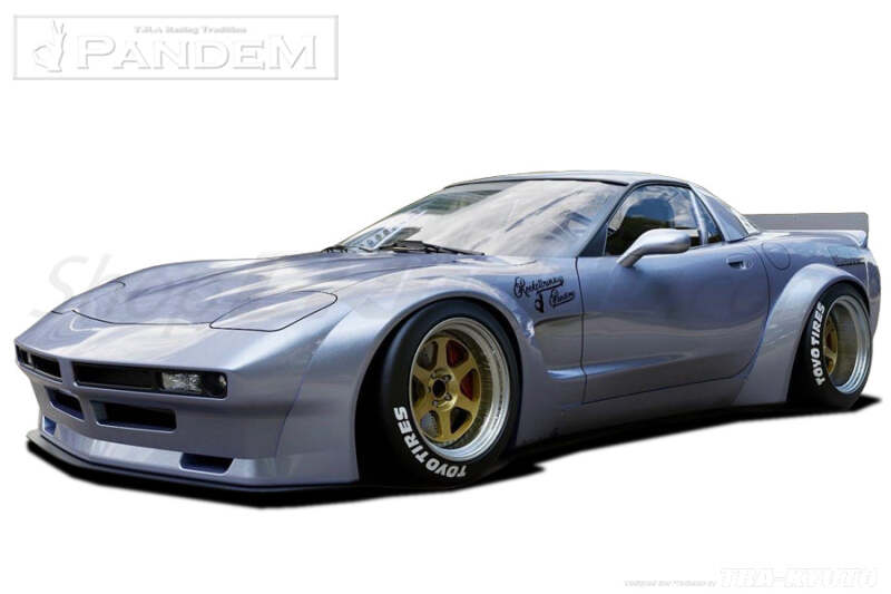 GReddy Pandem 97-04 Chevrolet Corvette C5 Fastback Coupe Rocket Bunny Full Widebody Aero Kit w/ Wing Body Kits GReddy