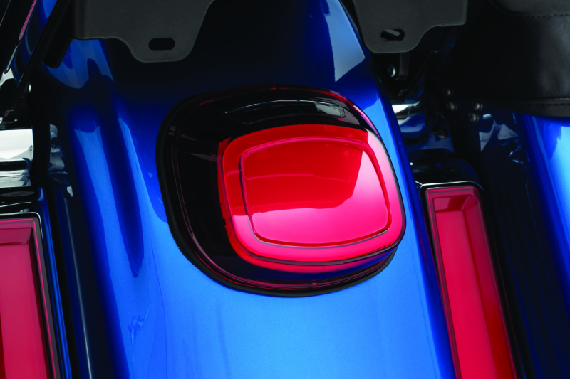 Kuryakyn Tracer LED Taillight Red Lens With License Light Brackets Kuryakyn