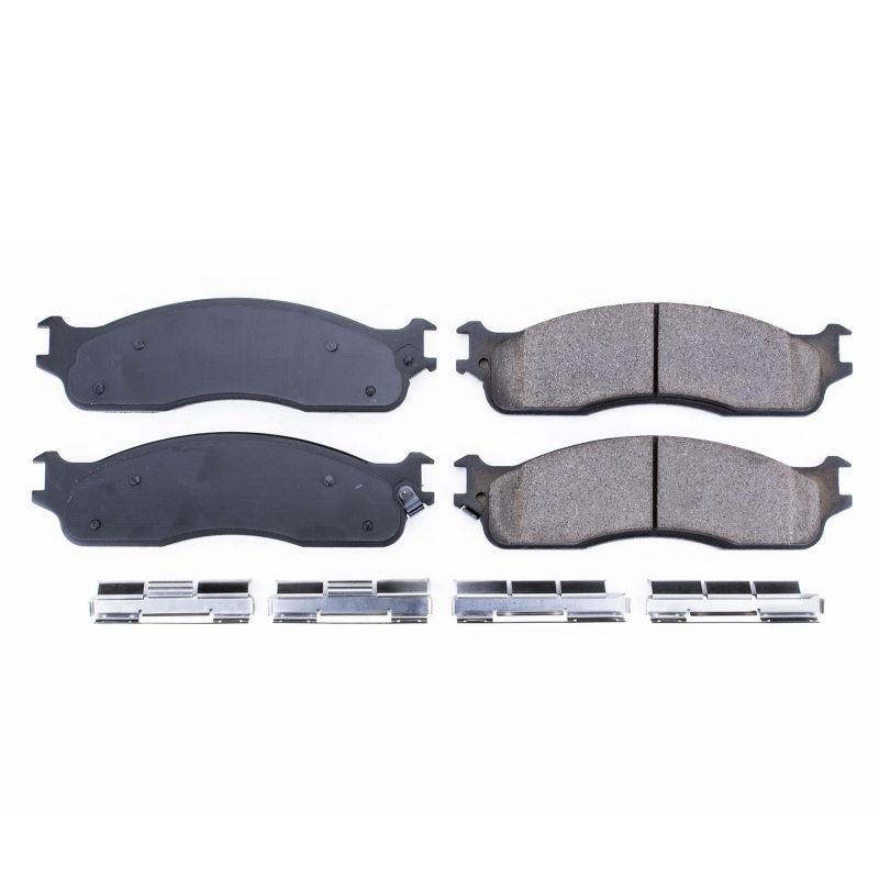 Power Stop 06-08 Dodge Ram 1500 Front Z17 Evolution Ceramic Brake Pads w/Hardware Brake Pads - OE PowerStop