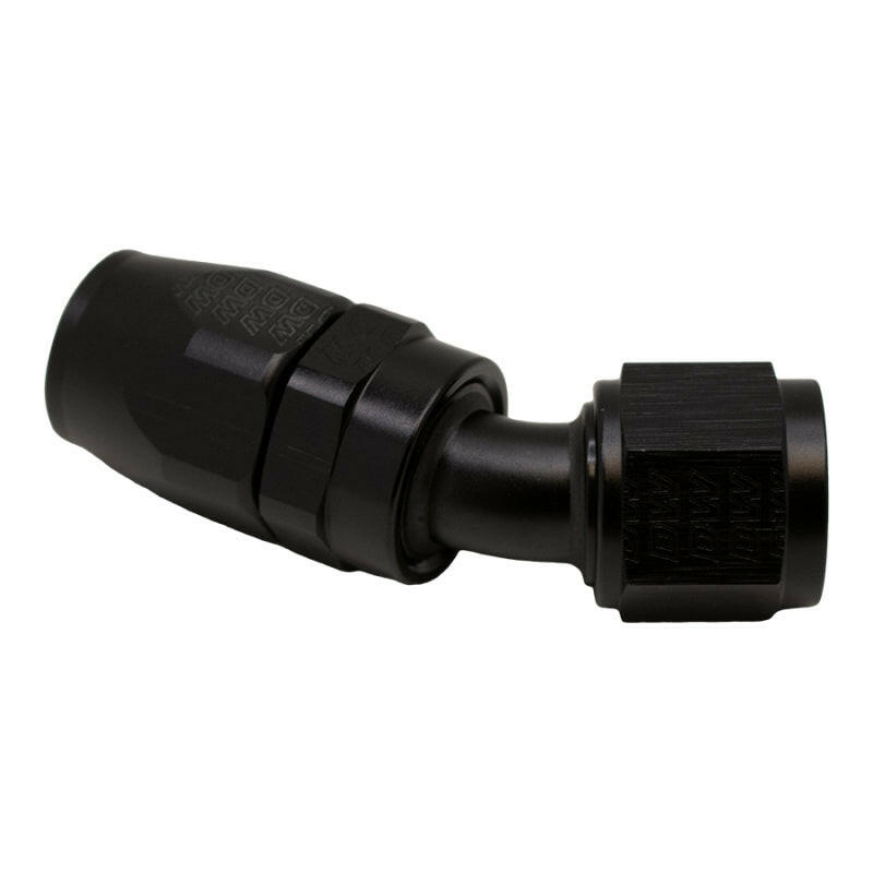 DeatschWerks 10AN Female Flare Swivel 30-Degreehose End CPE - Anodized Matte Black Fittings DeatschWerks