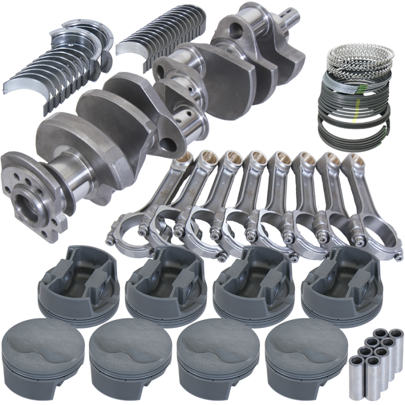 Eagle Chevy 400 3.750in Crank 6.000in I-Beam Rods -5cc Flat Top 4.165in Pistons Rotating Assembly Rotating Assemblies Eagle
