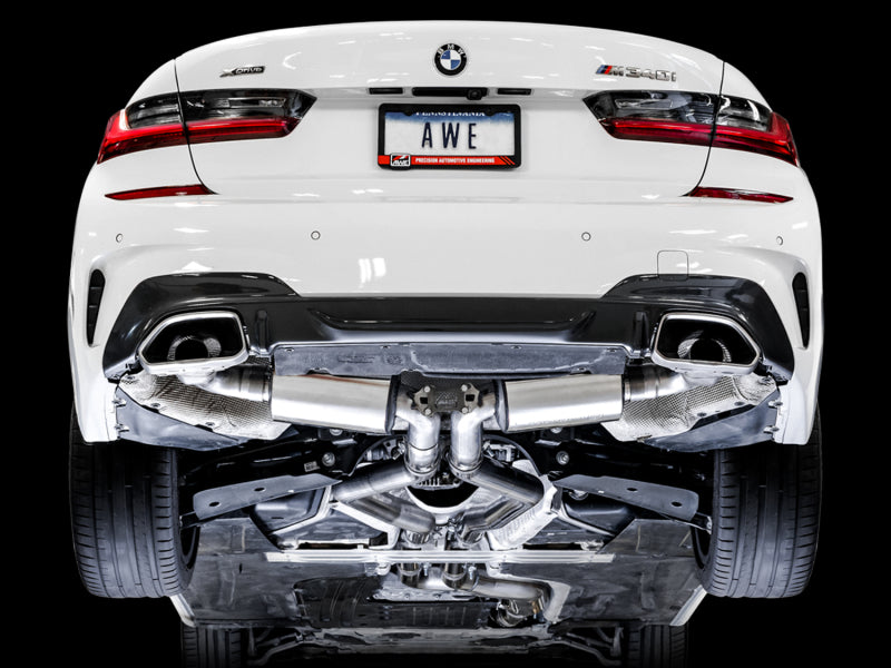 AWE Tuning 2019+ BMW M340i (G20) Resonated Touring Edition Exhaust (Use OE Tips) Catback AWE Tuning